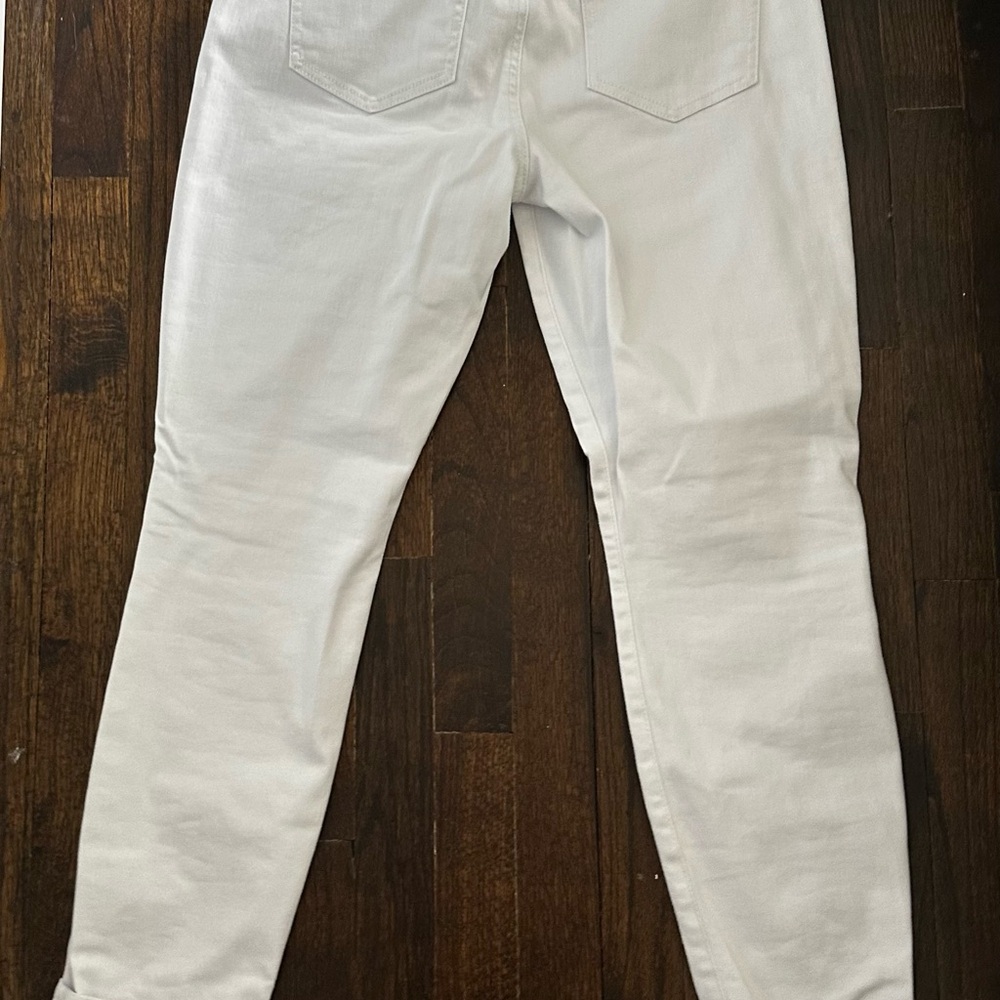 White Slim Fit Cabi Jeans - Classic Clean Style